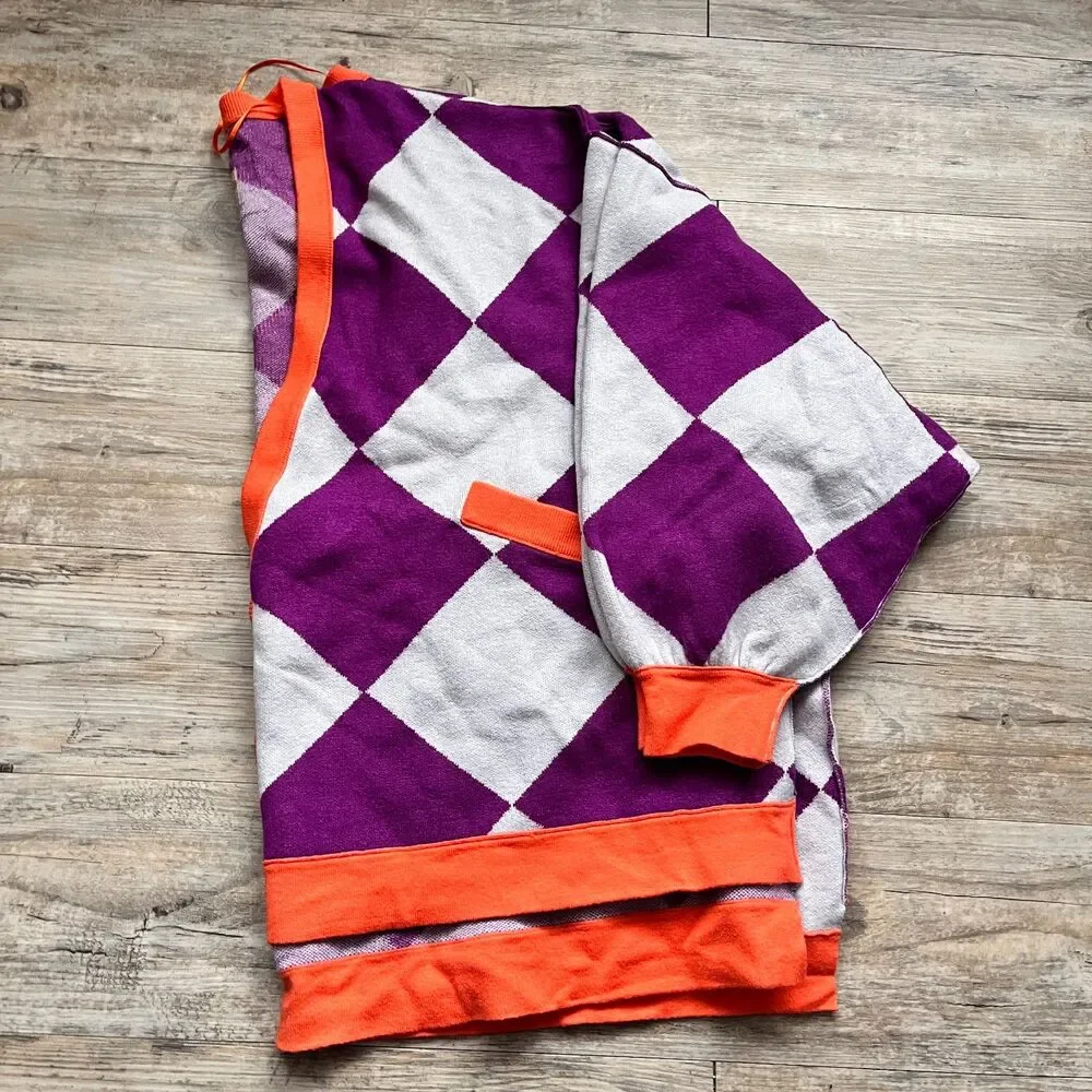 Free People We The Free Manny Cardi Checkered Oversized Cardigan Size Small - Picture 9 of 10
